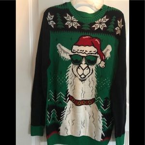 {ugly christmas sweaters} llama christmas sweater